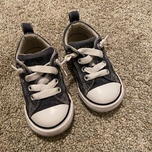 Blue Converse sneakers for toddler
